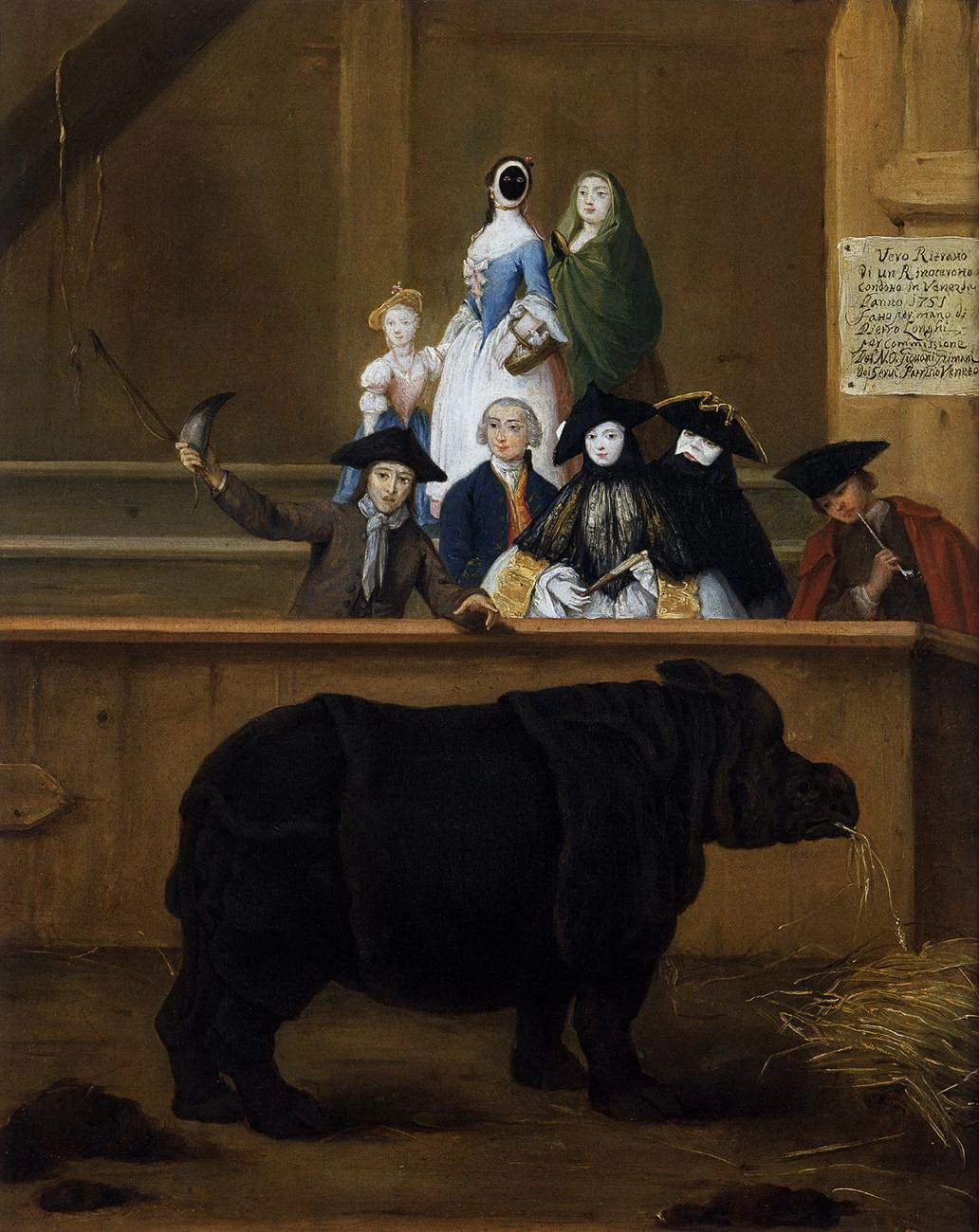 Esposozione di Clara, il rinoceronte indiano - - Museo del Settecento Veneziano, Ca' Rezzonico